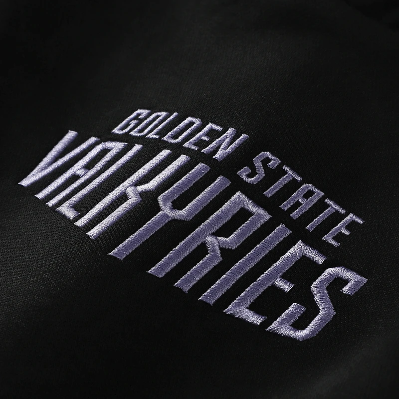Sweat à capuche en polaire noir The Wild Collective pour femme avec logo Golden State Valkyries