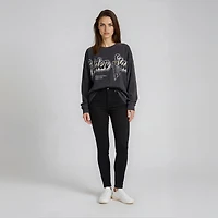 T-shirt à manches longues oversize The Wild Collective Black Golden State Valkyries pour femmes