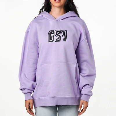Sweat à capuche en polaire violet Golden State Valkyries Icon pour femme de The Wild Collective