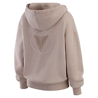 Women's WEAR by Erin Andrews  Tan Golden State Valkyries Washed Pullover Crewdie