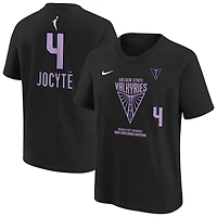 T-shirt Nike Justė Jocytė Eclipse noir pour jeunes Golden State Valkyries 2025 WNBA Draft Explorer Edition avec nom et numéro