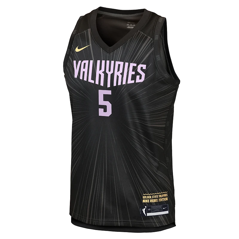 Maillot Nike Kayla Thornton anthracite Golden State Valkyries Victory pour enfant - Édition Rebelle