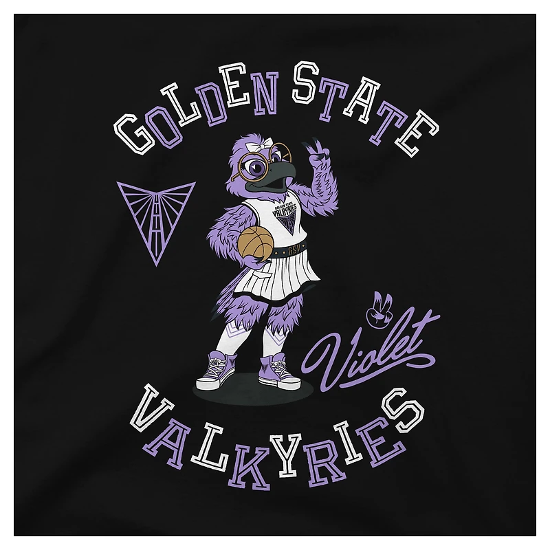 T-shirt noir Youth Stadium Essentials Golden State Valkyries Mascot Numéro Uno