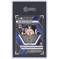 Carte de Brandin Podziemski Golden State Warriors 2024-25 Panini Mosaic Gold Glitter Prizm n° 105, authentifiée SGC (10 cartes authentifiées), numéro 1/5