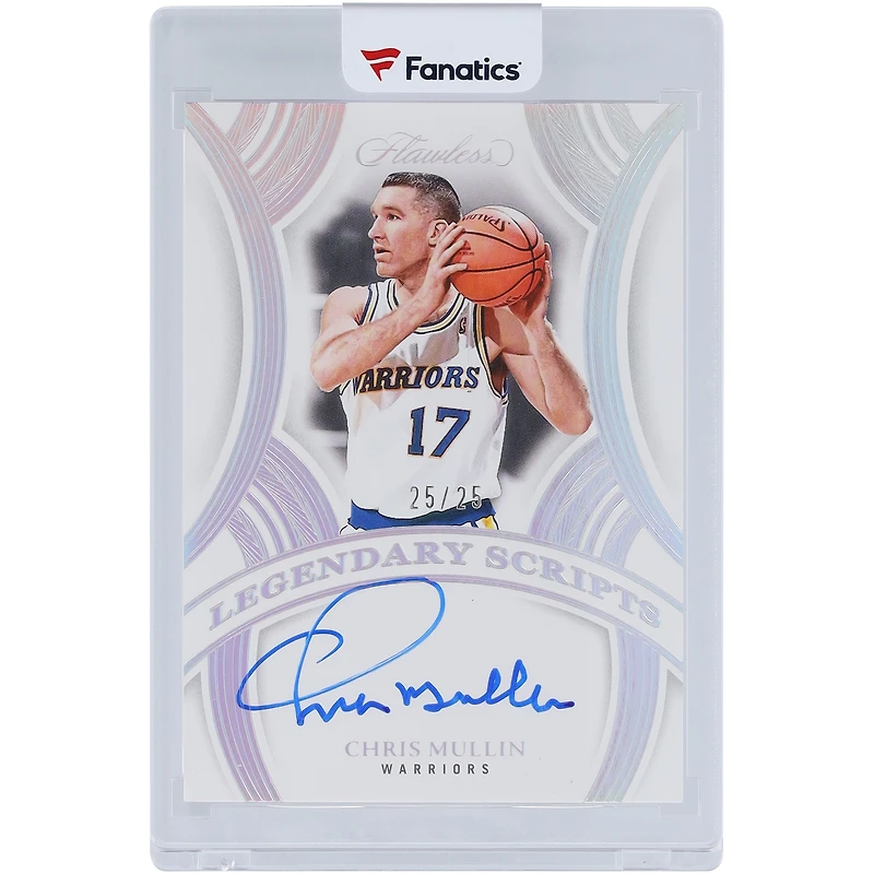 Chris Mullin Golden State Warriors Autographed 2024-25 Panini Flawless Legendary Scripts #LSC-CMU #25/25 Card