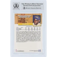 Chris Webber Golden State Warriors Autographed 1993-94 Skybox NBA Hoops Gold Fifth Anniversary #341 Beckett Fanatics Witnessed Authenticated Rookie Card