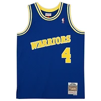 Maillot Swingman Mitchell & Ness Royal 1993-94 autographié par Chris Webber des Golden State Warriors