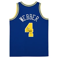 Chris Webber Golden State Warriors Autographed Royal 1993-94 Mitchell & Ness Swingman Jersey