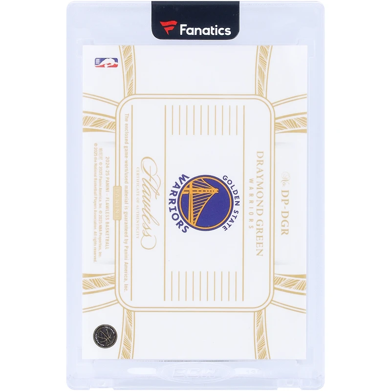 Draymond Green Golden State Warriors 2024-25 Panini Flawless Dual Game-Used Relics #DP-DGR #9/25 Card