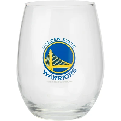 Golden State Warriors 15 oz. Verre à vin sans pied