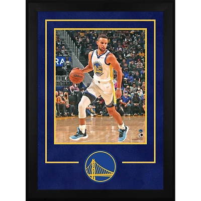 Cadre vertical de luxe Golden State Warriors 16" x 20" avec logo de l'équipe