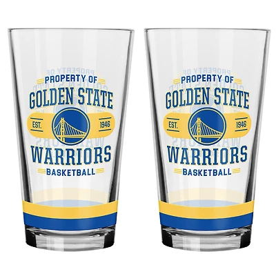 Ensemble de 2 verres à mélanger Golden State Warriors