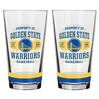 Ensemble de 2 verres à mélanger Golden State Warriors
