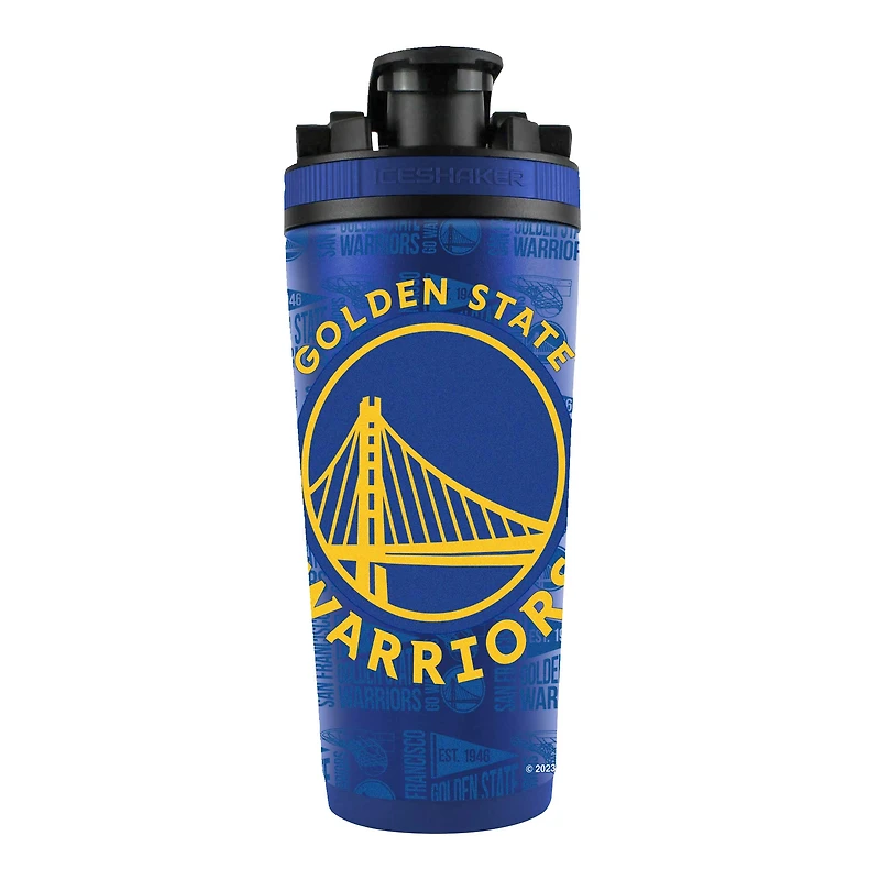 Bouteille shaker en acier inoxydable 4D de 26 oz des Golden State Warriors