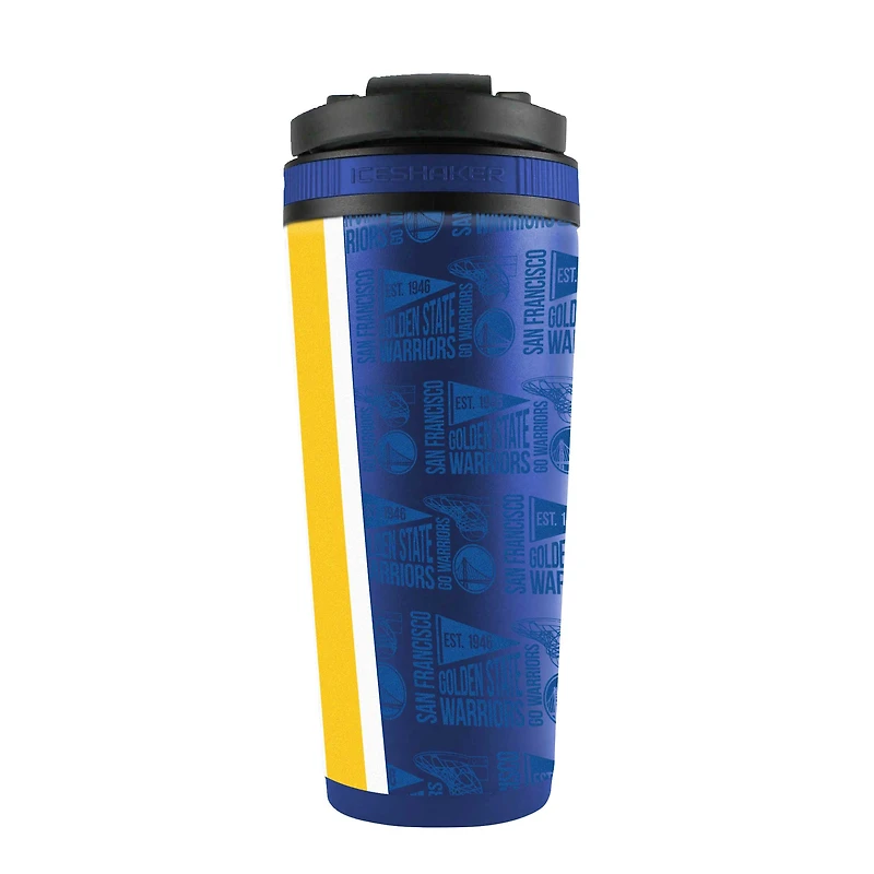 Bouteille shaker en acier inoxydable 4D de 26 oz des Golden State Warriors