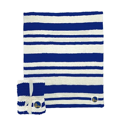 Couverture en tricot torsadé Golden State Warriors 50" x 60"