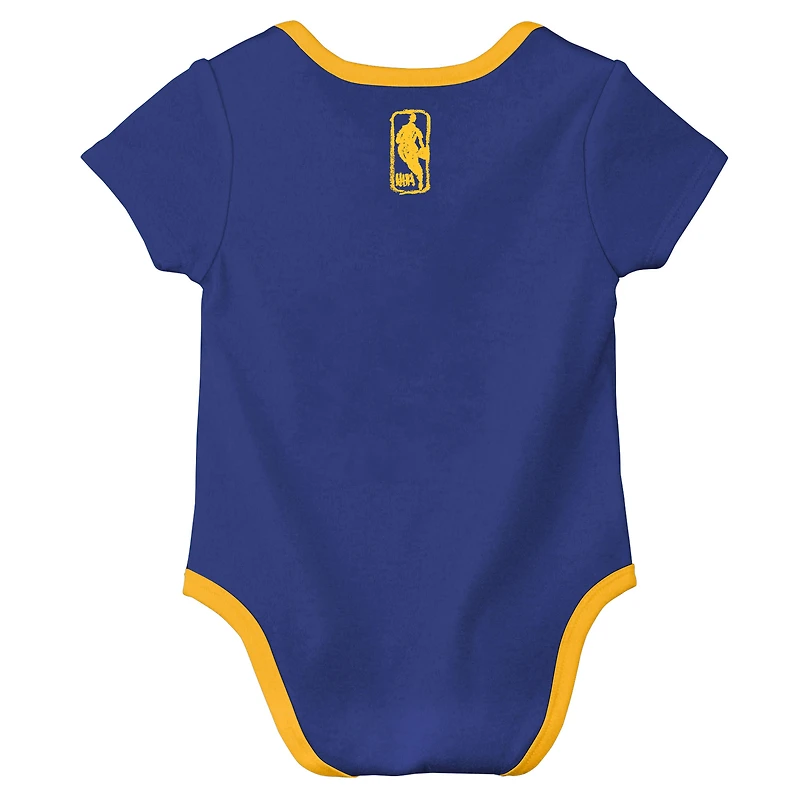 Infant Nike  Blue Golden State Warriors Courtside Premier 2-Pack Bodysuit Set