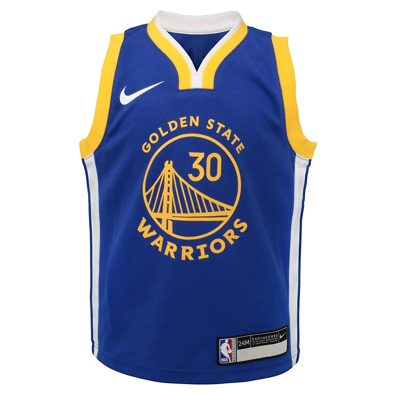 Maillot Nike Stephen Curry Royal Golden State Warriors Swingman pour bébé - Édition Icon