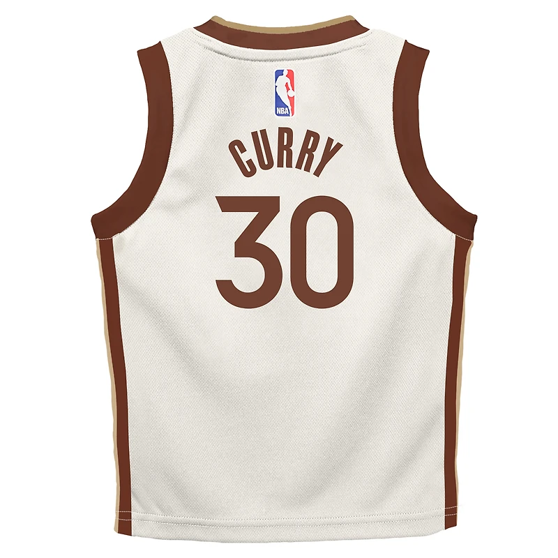 Maillot Nike Swingman Stephen Curry beige Golden State Warriors 2025/26 City Edition pour bébé