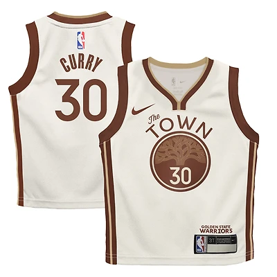 Infant Nike Stephen Curry Tan Golden State Warriors 2025/26 City Edition Swingman Jersey