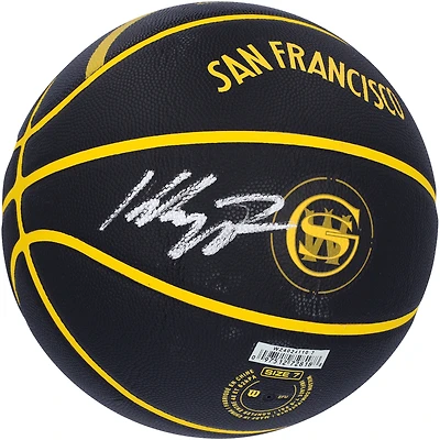 Ballon de basket-ball de collection Wilson 2023-24 City Edition dédicacé par Klay Thompson des Golden State Warriors
