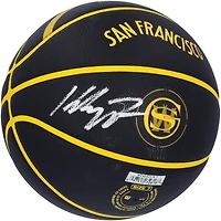 Ballon de basket-ball de collection Wilson 2023-24 City Edition dédicacé par Klay Thompson des Golden State Warriors