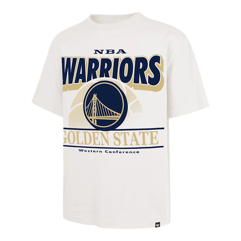 Men's '47  White Golden State Warriors City Edition Shifty Foundation T-Shirt