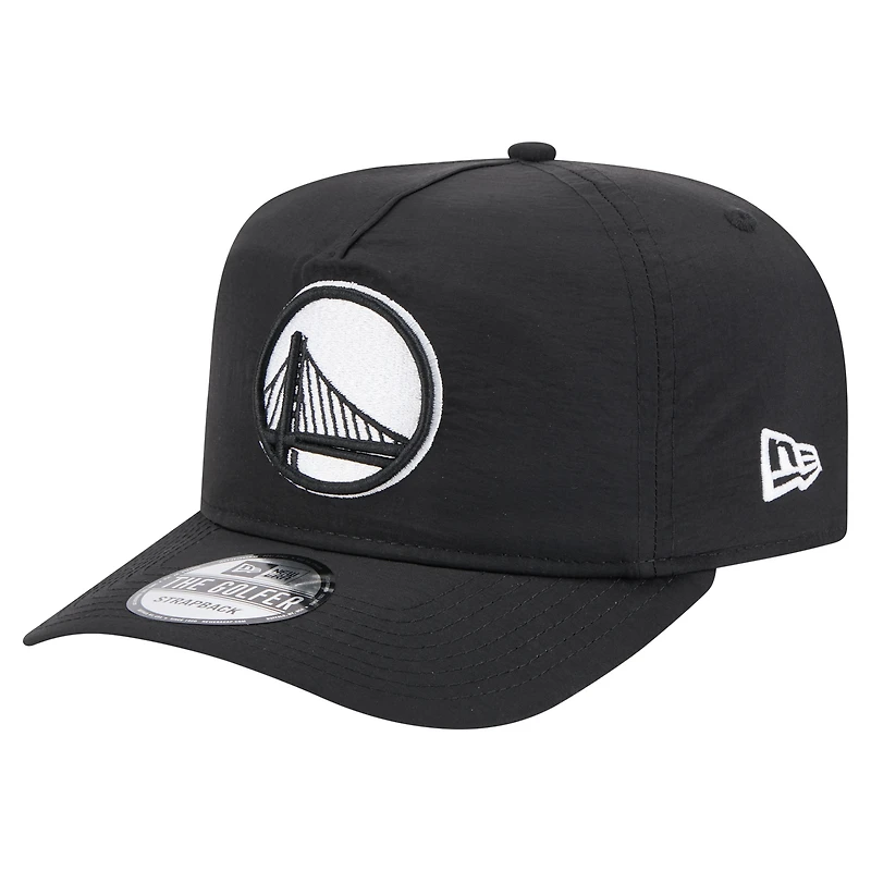 Casquette ajustable de golfeur de tous les jours Golden State Warriors de New Era pour homme, noire
