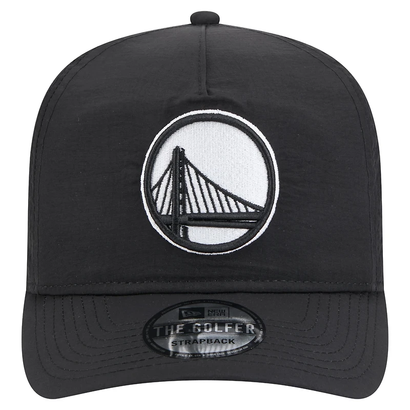 Casquette ajustable de golfeur de tous les jours Golden State Warriors de New Era pour homme, noire