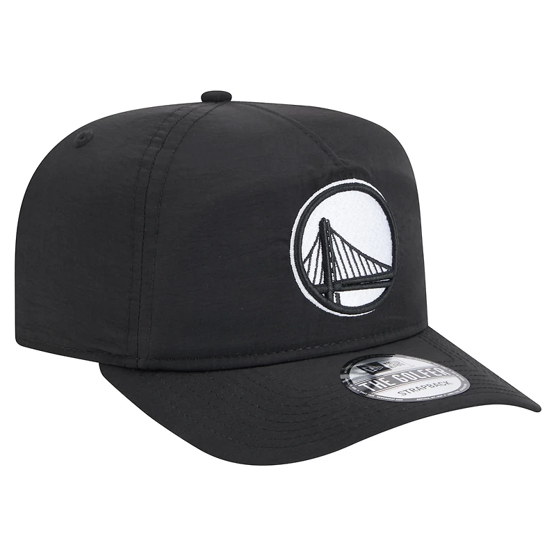 Casquette ajustable de golfeur de tous les jours Golden State Warriors de New Era pour homme, noire