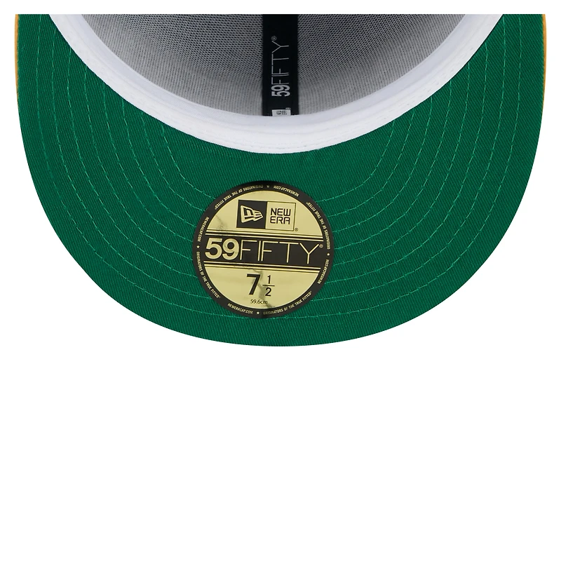 Men's New Era  Royal/Gold Golden State Warriors Throwback Satin Vintage Pin Two-Tone 59FIFTY Fitted Hat