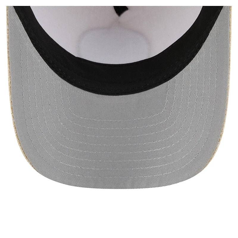 Casquette ajustable 9FORTY en tissu tissé par injection Golden State Warriors de New Era pour homme