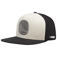Casquette Snapback en molleton français Golden State Warriors Pro Standard pour homme en crème