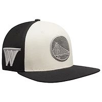 Casquette Snapback en molleton français Golden State Warriors Pro Standard pour homme en crème