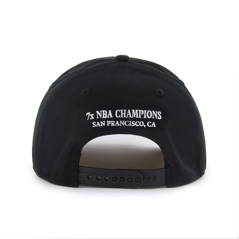 Casquette ajustable « Every Time Past Champs » noire des Golden State Warriors pour homme, modèle 1947