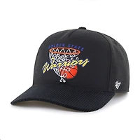 Men's '47  Black Golden State Warriors Nothing But Net Hitch Adjustable Hat