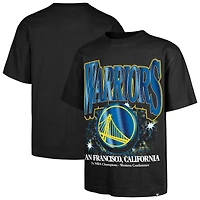 Men's '47 Black Golden State Warriors Past Champs Collection Flashbulb Foundation T-Shirt