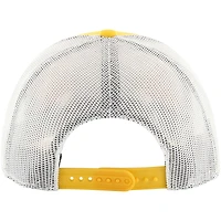 Casquette réglable de camionneur semi-patch '47 Gold Golden State Warriors pour hommes