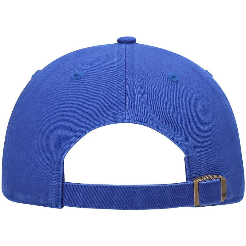 Casquette réglable '47 Royal Golden State Warriors Clean Up Wordmark pour homme