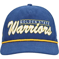 Casquette ajustable à cordon de serrage pour homme '47 Royal Golden State Warriors Double Header Sidepatch