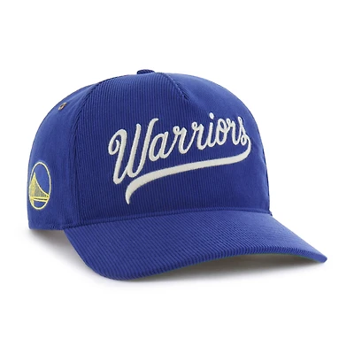 Casquette ajustable en velours côtelé Golden Age 47 Royal Golden State Warriors pour homme