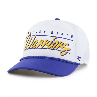 Men's '47  White Golden State Warriors brrr° Condor Two-Tone Hitch Rope Adjustable Hat