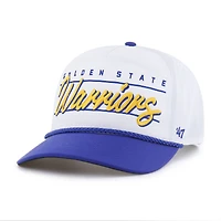 Men's '47  White Golden State Warriors brrr° Condor Two-Tone Hitch Rope Adjustable Hat