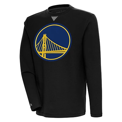 Sweat-shirt à capuche noir Antigua Golden State Warriors Flier Bunker pour homme