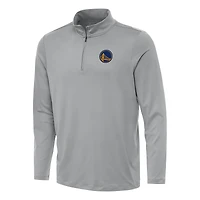 Haut à fermeture éclair quart de tour Reprocess gris Antigua pour homme des Golden State Warriors