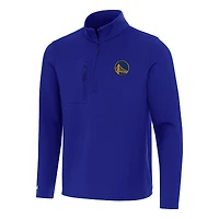 Haut à fermeture éclair quart de tour Antigua Royal pour homme, Golden State Warriors