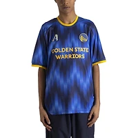 maillot de football Authmade x NBA bleu Golden State Warriors pour hommes, tendance