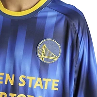 maillot de football Authmade x NBA bleu Golden State Warriors pour hommes, tendance