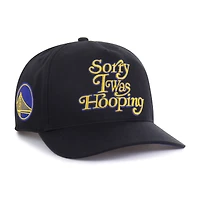 Casquette ajustable Hitch « Désolé, je jouais au basket » de la marque pour hommes vue par les Golden State Warriors noirs de 1947