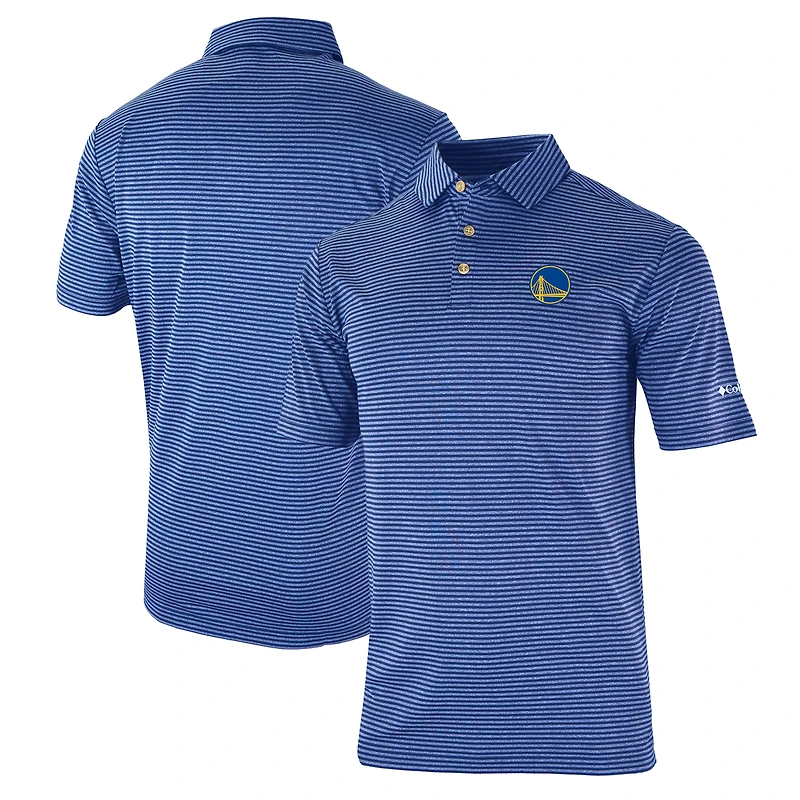 Men's Columbia  Blue Golden State Warriors FW23 Omni-Wick Club Invite II Polo